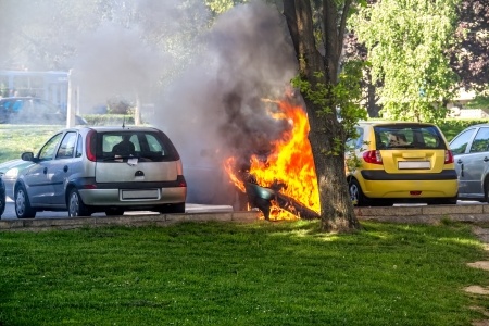 שנת מאסר על הצתת רכב בתחנת משטרה לאחר חקירה